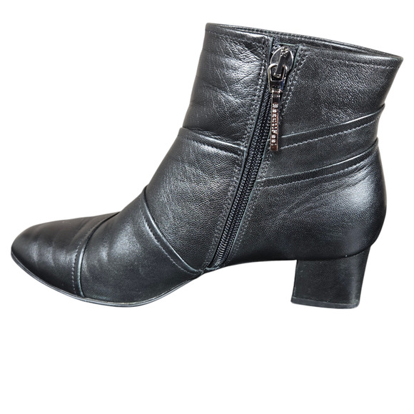 Beautifeel Lady Ankle Boots Womens US 6-6.5 EU 37 Black Leather Soft Patchwork - Picture 4 of 12